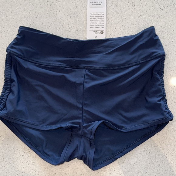 Sunshine High Waisted Swim Shorts - Ruched Side - Picture 5 of 5